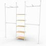 Noosa Slotted Post Floor to Ceiling Mount WHITE