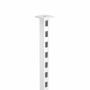 Noosa Slotted Post Floor to Ceiling Mount WHITE