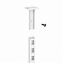 Noosa Slotted Post Floor to Ceiling Mount WHITE