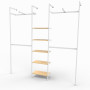 Noosa Slotted Post Wall Mount 2480mm WHITE