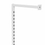 Noosa Slotted Post Wall Mount 2480mm WHITE