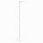 Noosa Slotted Post Wall Mount 2480mm WHITE