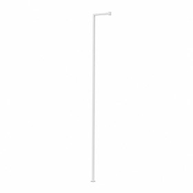 Noosa Slotted Post Wall Mount 2480mm WHITE
