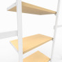 Oak Shelf with White Brackets for Noosa