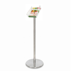A4 Floor Brochure Holder on Pole