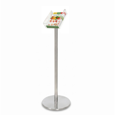 A4 Floor Brochure Holder on Pole