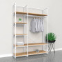 Noosa Modular System - White - VISION 1 - Oak Shelves