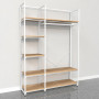 Noosa Modular System - White - VISION 1 - Oak Shelves
