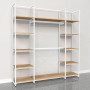 Noosa Modular System - White - VISION 2 - Oak Shelves