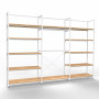 Noosa Modular System - White - VISION 2 - Oak Shelves