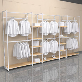 Noosa Modular System - White - VISION 3 - Oak Shelves