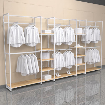 Noosa Modular System - White - VISION 3 - Oak Shelves