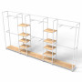 Noosa Modular System - White - VISION 3 - Oak Shelves