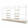 Noosa Modular System - White - VISION 3 - Oak Shelves