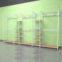 Noosa Modular System - White - VISION 3 - Oak Shelves