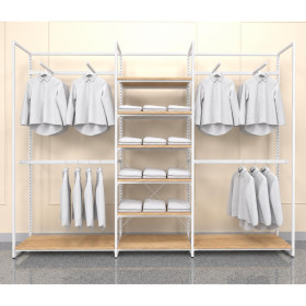 Noosa Modular System - White - VISION 4 - Oak Shelves