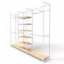 Noosa Modular System - White - VISION 4 - Oak Shelves