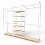 Noosa Modular System - White - VISION 4 - Oak Shelves