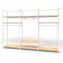 Noosa Modular System - White - VISION 5 - Oak Shelves
