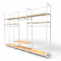 Noosa Modular System - White - VISION 5 - Oak Shelves
