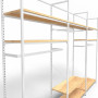 Noosa Modular System - White - VISION 5 - Oak Shelves