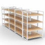 MART Shelving Double Bay White