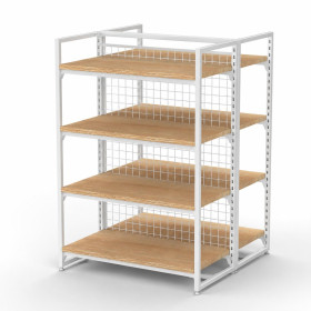 MART Shelving Double Bay White