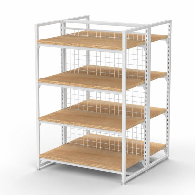 MART Shelving Double Bay White