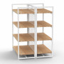 MART Shelving Double Bay White
