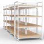 MART Shelving Double Bay White