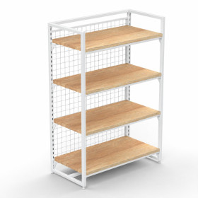 MART Shelving Single Bay White