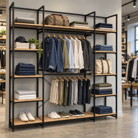Noosa Modular System - VISION 2 - Oak Shelves