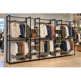 Noosa Modular System - VISION 3 - Oak Shelves