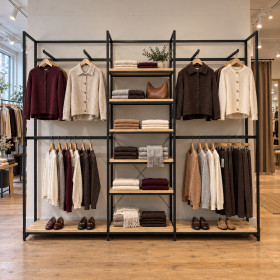Noosa Modular System - VISION 4 - Oak Shelves
