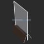 Acrylic Stand Up Sign Holder Portrait with Base