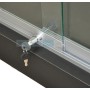 Frameless Glass Showcase Display Black
