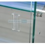 Frameless Glass Showcase Display Black