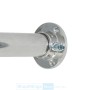 Flange for Round Tube 25mm Small Chrome