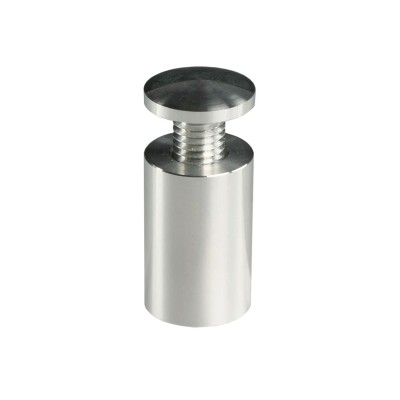 Standoff Dome Top 16mm x 25mm Satin Silver