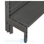 Single Sided Pegboard Gondola Black/Hammertone