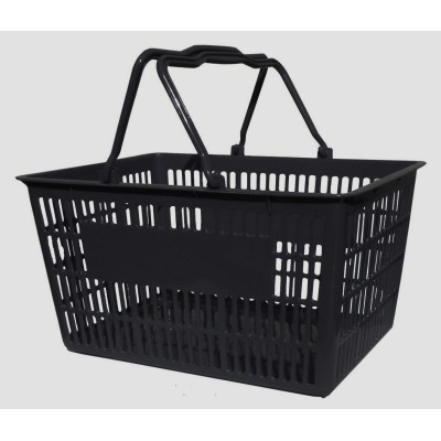 Plastic Shopping  Basket 20L Black