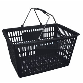 Plastic Shopping  Basket 29L Black