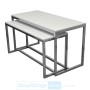 Nesting Tables Set of 2 White