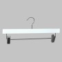 Clip Timber Hanger With Dropdown Rail and Clips White