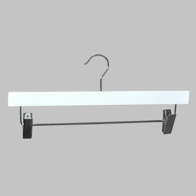Clip Timber Hanger With Dropdown Rail and Clips White