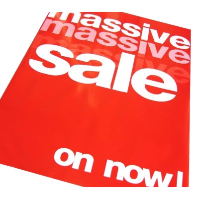 "MASSIVE SALE ON NOW" - Sale Signs/Posters - 4 pack 