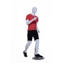 Male Running Mannequin White Mat
