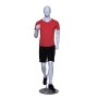 Male Running Mannequin White Mat