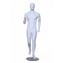 Male Running Mannequin White Mat