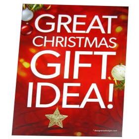"Great Christmas Gift Idea!" - Sign Cards A6 - 5 Pack 